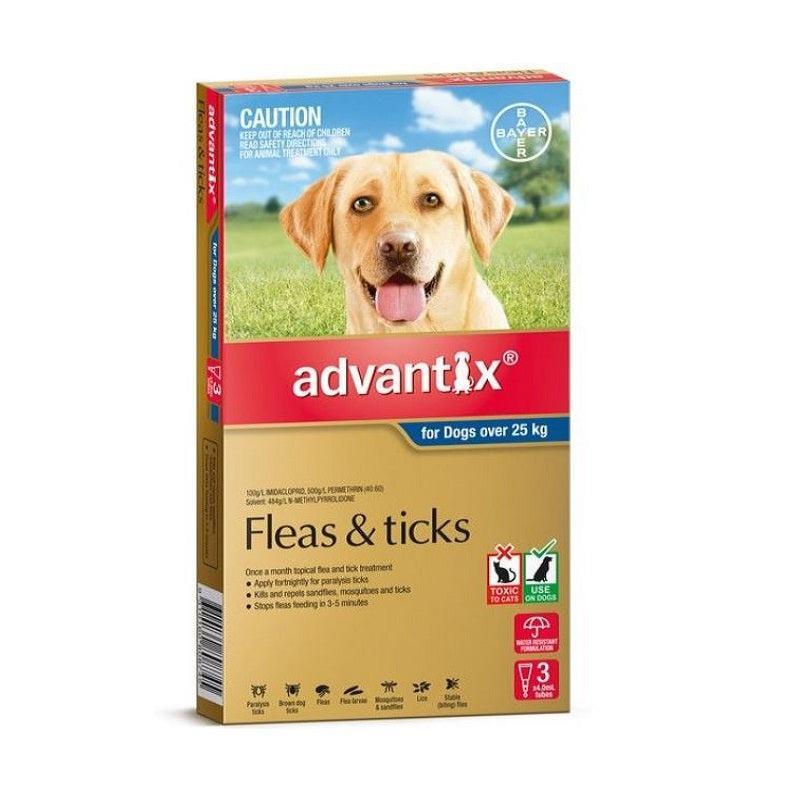 Advantix For Extra Large Dogs Over 25kg (3 pack)