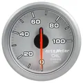 Auto Meter AirDrive Series Oil Pressure Gauge 2-1/16" Silver Electric 0-100 psi