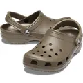 Crocs Classic Clogs Roomy Fit Sandal Clog Sandals Slides Waterproof - Chocolate - Mens US 12/Womens US 14