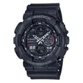 Casio G-Shock GA140 GA-140-1A1 90'S Motif Analog Digital Men's Watch (Black x Black) (2-Years Replacement Warranty) GA140-1A1