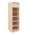 Shoe Cabinet 30x34x105 cm Solid Wood Pine vidaXL