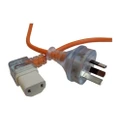 15m 2 Pin Right Angle Iec Plug Lead Power Cord Suits Pullman Pv13 Pv14 Pv15 Nilfisk Bv1100