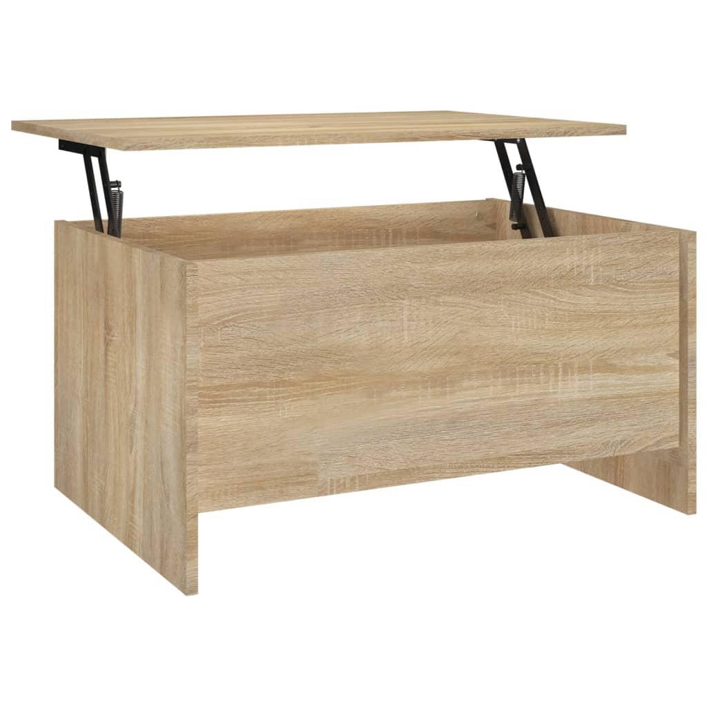 Coffee Table Sonoma Oak 80x55.5x41.5 cm Engineered Wood vidaXL