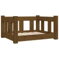 Dog Bed Honey Brown 55.5x45.5x28 cm Solid Wood Pine vidaXL
