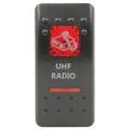 UHF Radio Rocker Switch Cover Only - Red