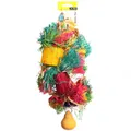 Loofa With Raffia Wooden Beads And Gourd 30cm Bird Toy (Avi One)
