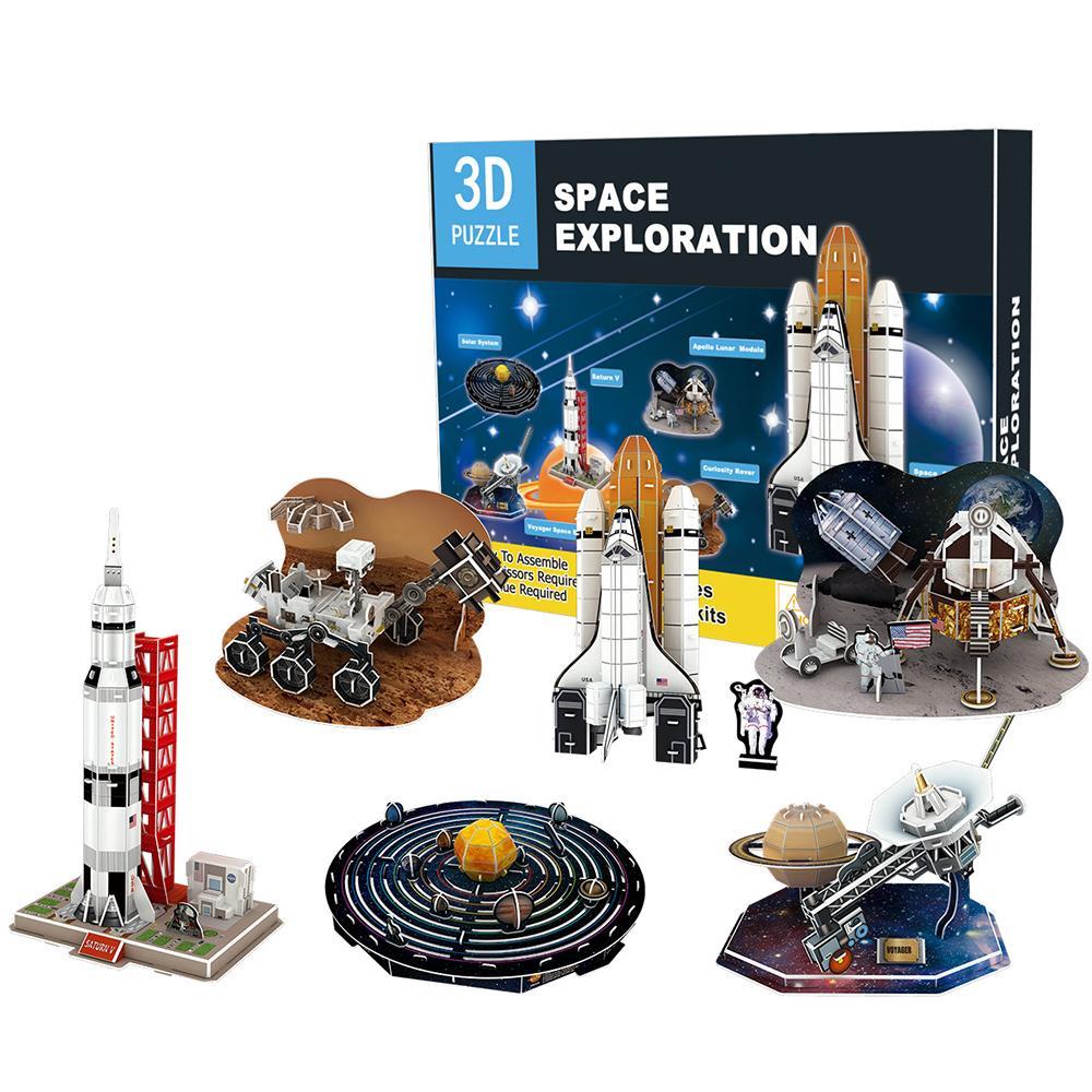 Six-in-one DIY 3D Puzzle Aerospace Science Children’s Education Model Toy for Child Adult Creative Gifts Home Decor