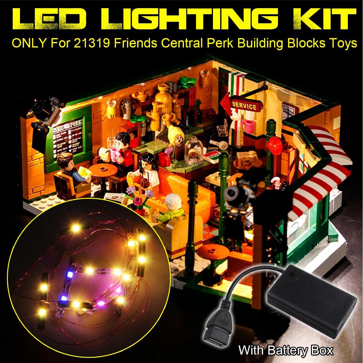 DIY LED Light Lighting Kit ONLY For LEGO 21319 Friends Central Perk Bricks Toy