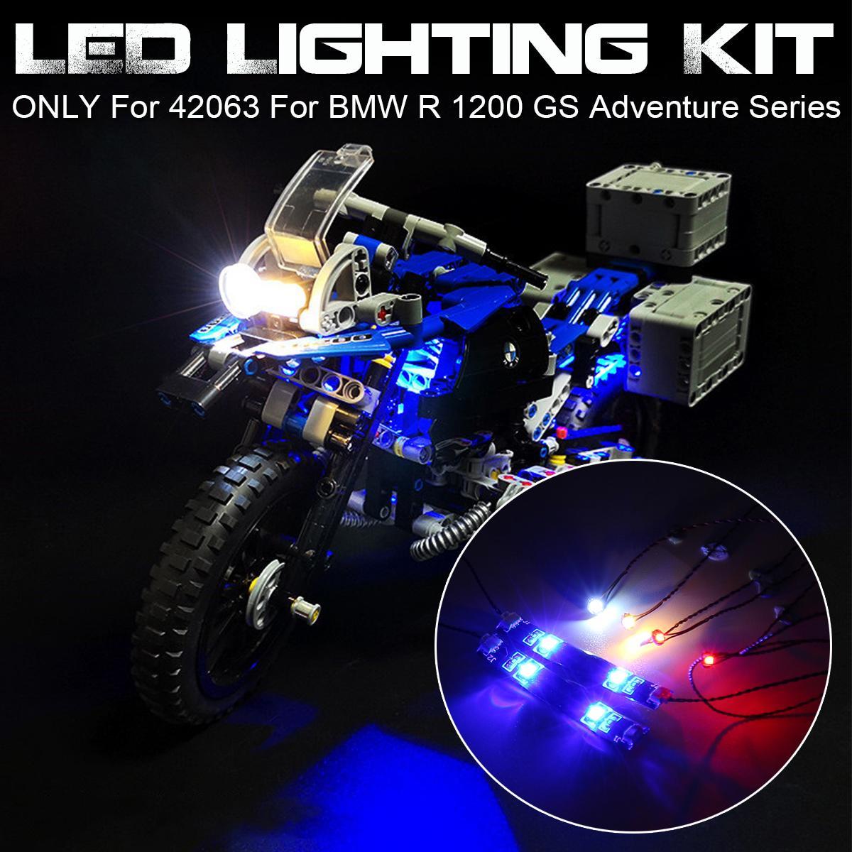 DIY LED Light Lighting Kit ONLY For LEGO 42063 For BMW R 1200 GS Adventure Technic