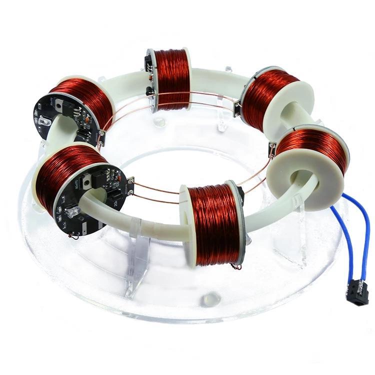 GeekStyl 6 Ring Ring Accelerator Cyclotron High-tech Toy Physical Model Diy Kit Children Gift Toys