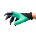 Garden Gloves With Fingertips Claws Quick and Easy To Dig and Plant Sheath - 2 pieces Green