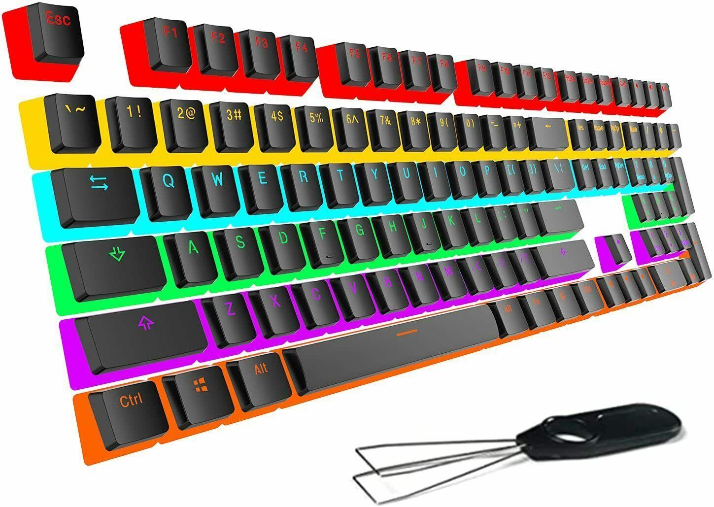 Keycaps Set Double Shot Keyboard Puller for DIY Mechanical Keyboard