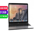 Apple Macbook (Core M, 8GB RAM, 512GB, 12", Retina, Space Grey, Global Ver) - Excellent - Refurbished