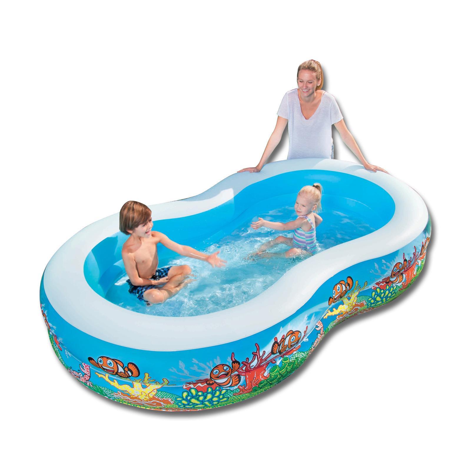Bestway® Swimming Pool Above Ground Inflatable Family Fun 262cm x 157cm x 46cm