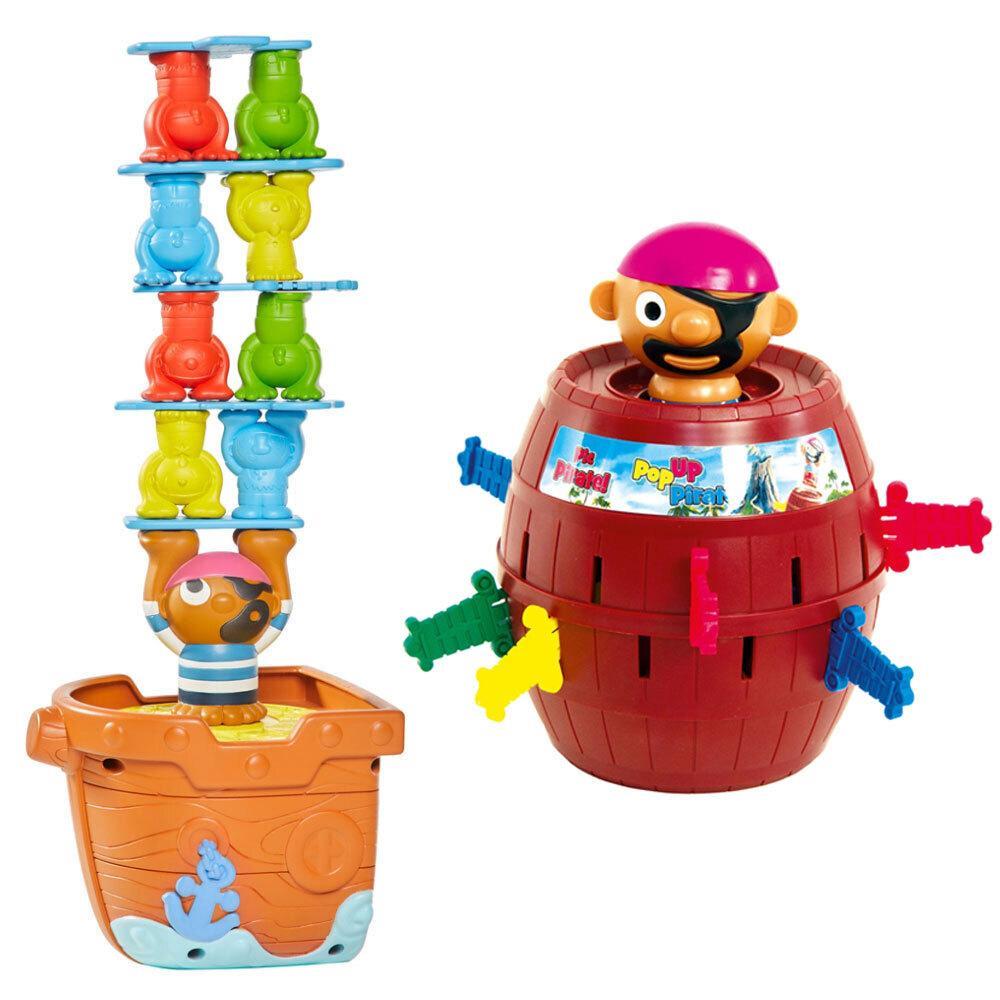 2pc Tomy Pop Up/Pile Up Pirates Game Kids/Children Fun Pirate Action Toys 5y+