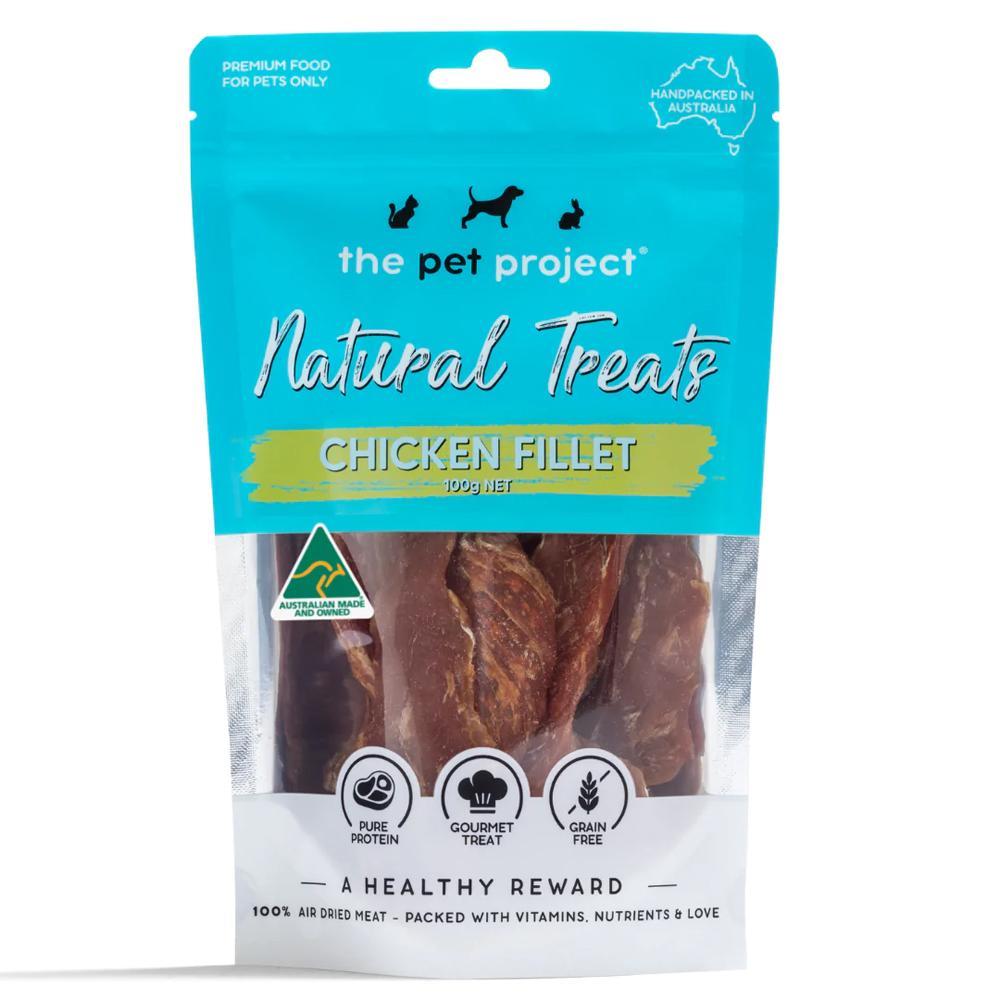 The Pet Project Natural Dog/Puppies/Pet Treats/Chews Snack Chicken Fillet 100g