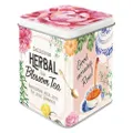 Nostalgic Art 7.5x9.5cm Storage Metal Tin Herbal Blossom Tea Container Canister