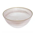 Ismay Round 2.75L Glass Salad Bowl Food Serving Soup/Rice Dish Dinnerware Pink