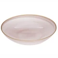 Ismay Round 2.25L Glass Salad Bowl Food Serving Soup/Rice Dish Dinnerware Pink