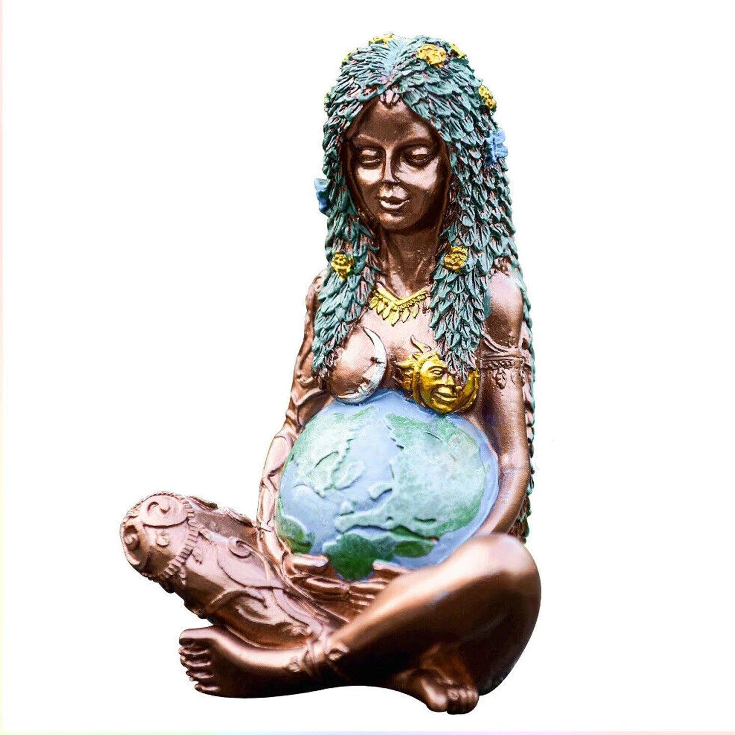 Garden Home Decor Gaia Mother Earth Figure art Goddess Statue