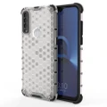 For Alcatel 1S (2020) Shockproof Honeycomb PC + TPU Case(White)