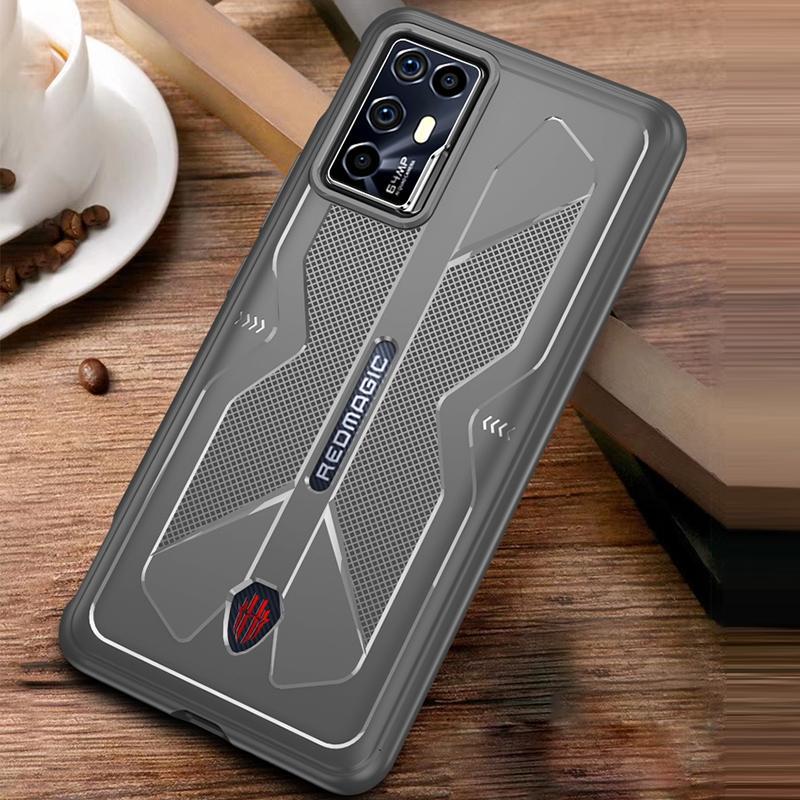 For ZTE nubia Red Magic 6R TPU Cooling Gaming Phone All-inclusive Shockproof Case(Grey)