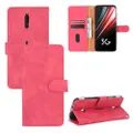 For ZTE Nubia Red Magic 5G Solid Color Skin Feel Magnetic Buckle Horizontal Flip Calf Texture PU Leather Case with Holder & Card Slots & Wallet(Rose R