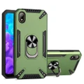 For Huawei Y5 2019 PC + TPU Protective Case with 360 Degrees Rotatable Ring Holder(Dark Green)