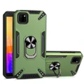 For Huawei Y5p PC + TPU Protective Case with 360 Degrees Rotatable Ring Holder(Dark Green)