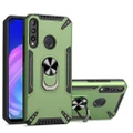 For Huawei Y7p PC + TPU Protective Case with 360 Degrees Rotatable Ring Holder(Dark Green)