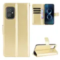 For Asus Zenfone 8 ZS590KS Crazy Horse Texture Horizontal Flip Leather Case with Holder & Card Slots & Lanyard(Gold)