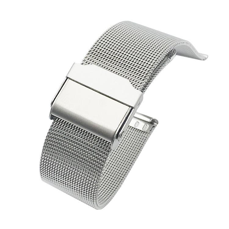 For Huawei Watch GT 2 Pro Stainless Steel Milan Double Insurance Buckle Watch Strap(Silver)