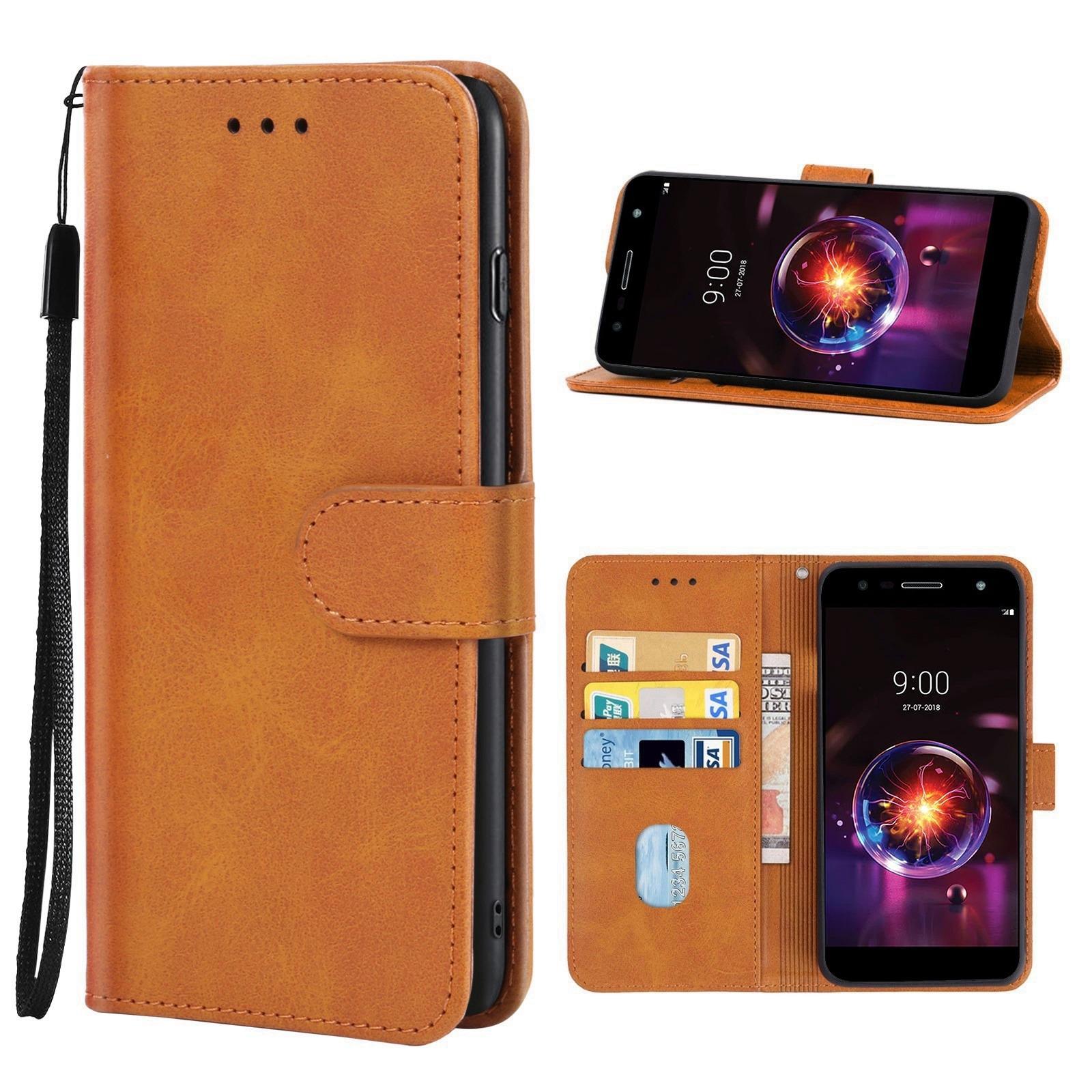 Leather Phone Case For LG X power 3 / X5 2018(Brown)