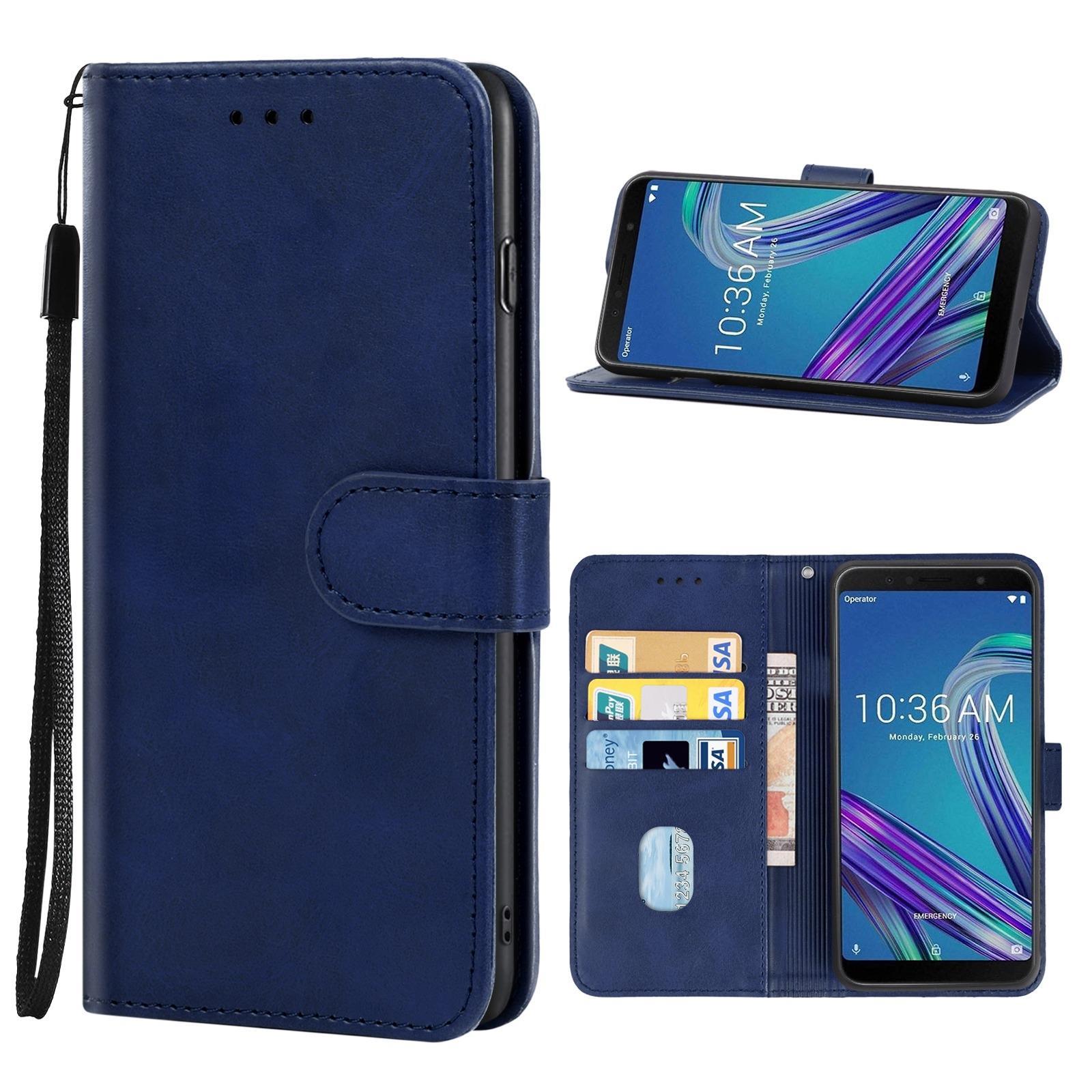 Leather Phone Case For Asus Zenfone Max Pro ZB602KL(Blue)
