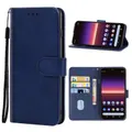 Leather Phone Case For Sony Ericsson Xperia 10 II(Blue)