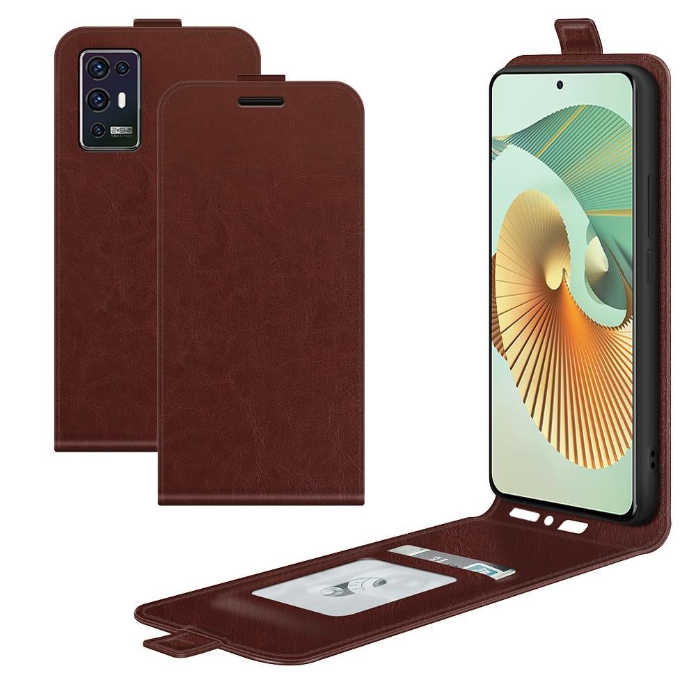 For ZTE Axon 30 Pro 5G R64 Texture Single Vertical Flip Leather Protective Case with Card Slots & Photo Frame(Brown)
