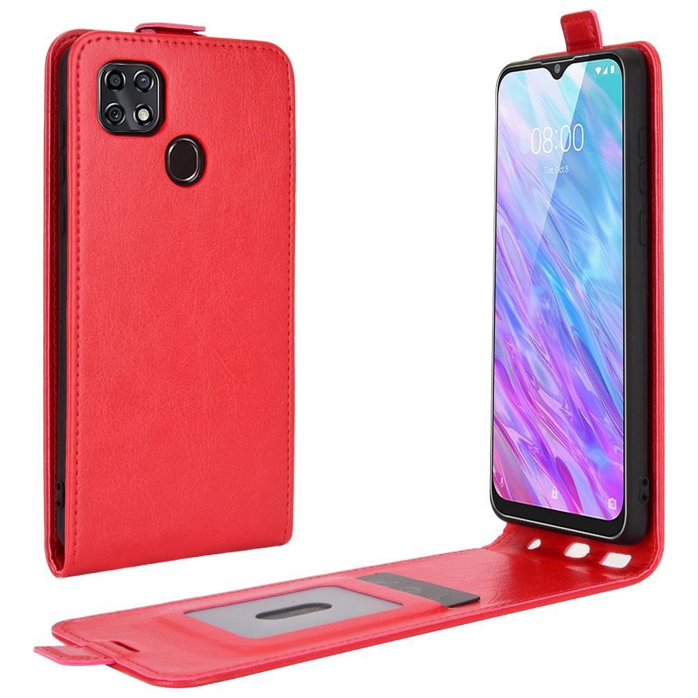 For ZTE Blade 10 Smart/ Blade 20 R64 Texture Single Vertical Flip Leather Protective Case with Card Slots & Photo Frame(Red)