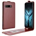 For Asus ROG Phone 3 Strix ZS661KS R64 Texture Single Vertical Flip Leather Protective Case with Card Slots & Photo Frame(Brown)
