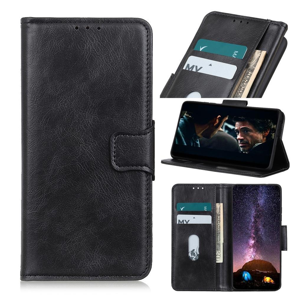 For ZTE Axon 11 5G Mirren Crazy Horse Texture Horizontal Flip Leather Case with Holder & Card Slots & Wallet(Black)