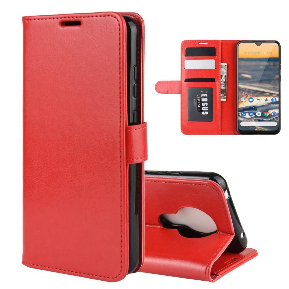 For Nokia 5.3 R64 Texture Single Horizontal Flip Protective Case with Holder & Card Slots & Wallet& Photo Frame(Red)