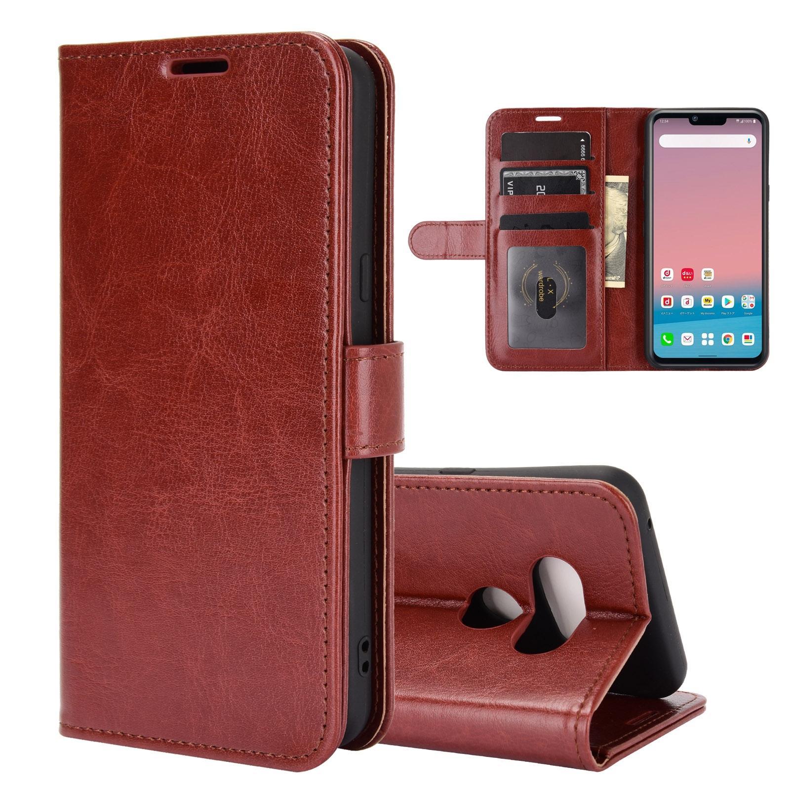 For LG Style 3 L-41A R64 Texture Single Horizontal Flip Protective Case with Holder & Card Slots & Wallet& Photo Frame(Brown)