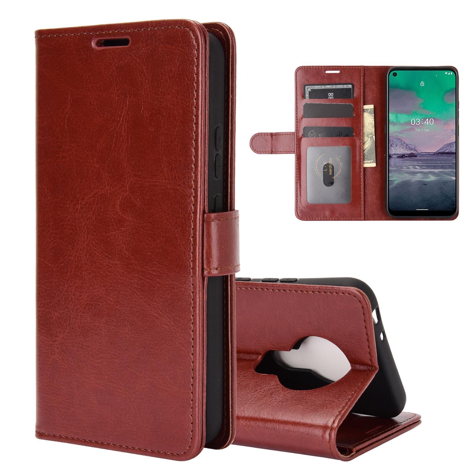 For Nokia 3.4 R64 Texture Single Horizontal Flip Protective Case with Holder & Card Slots & Wallet& Photo Frame(Brown)
