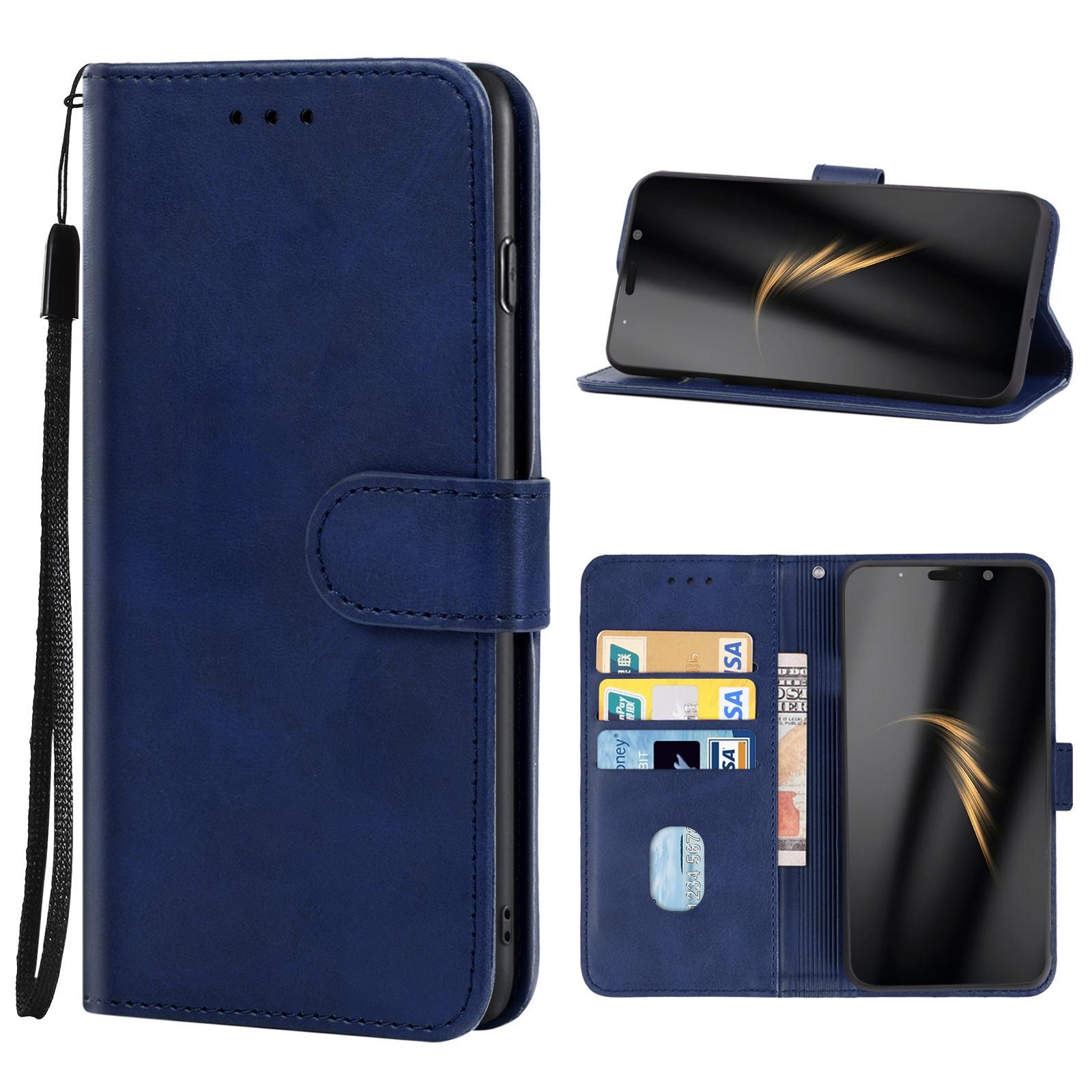 Leather Phone Case For AGM A9 / A9 JBL(Blue)