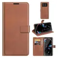 For Sharp Aquos R6 Retro Calf Pattern Buckle Horizontal Flip Leather Case with Holder & Card Slots & Wallet(Light Brown)