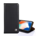 For HTC U11 Non-Magnetic Retro Texture Leather Phone Case(Black)