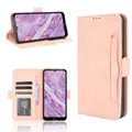 For Nokia C10/C20 Skin Feel Calf Pattern Horizontal Flip Leather Case with Holder & Card Slots & Photo Frame(Pink)