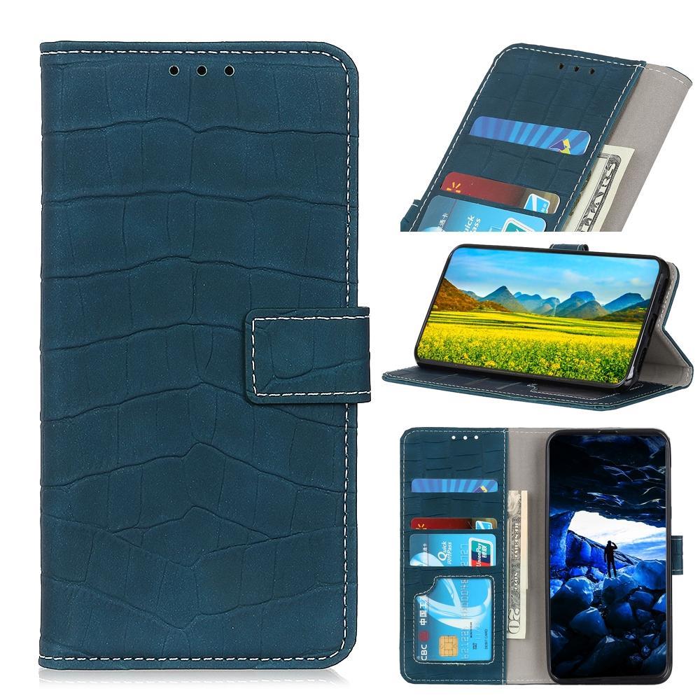 For ZTE Blade A71 Magnetic Crocodile Texture Horizontal Flip Leather Case with Holder & Card Slots & Wallet(Green)
