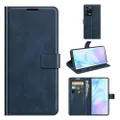For ZTE Axon 30 Ultra Retro Calf Pattern Buckle Horizontal Flip Leather Case with Holder & Card Slots & Wallet(Blue)