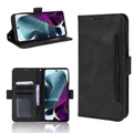 For Motorola Moto G200 5G / S30 Skin Feel Calf Pattern Leather Phone Case(Black)