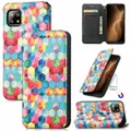 For Sharp Aquos Sense 6 Colorful Magnetic Horizontal Flip Leather Phone Case with Holder & Card Slot & Wallet(Magic Space)